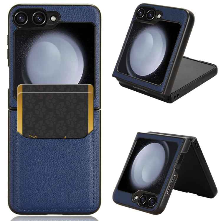 Litchi Texture Card Slots Back Cover Phone Case, For Samsung Galaxy Z Flip7 FE / Z Flip6, For Samsung Galaxy Z Fold7 5G, For Samsung Galaxy Z Flip7 5G, For Samsung Galaxy Z Fold6, For Samsung Galaxy Z Fold5, For Samsung Galaxy Z Flip5