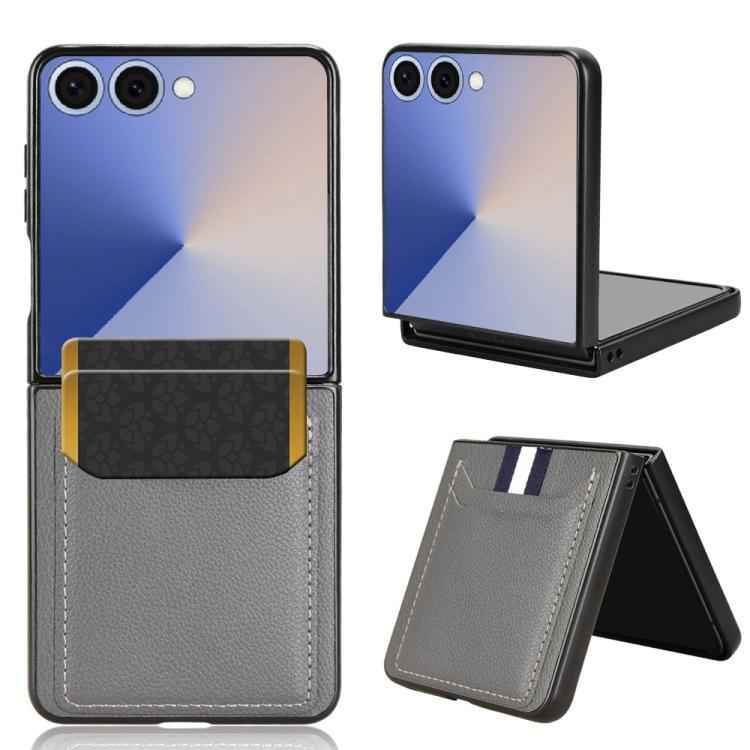 Litchi Texture Card Slots Back Cover Phone Case, For Samsung Galaxy Z Flip7 FE / Z Flip6, For Samsung Galaxy Z Fold7 5G, For Samsung Galaxy Z Flip7 5G, For Samsung Galaxy Z Fold6, For Samsung Galaxy Z Fold5, For Samsung Galaxy Z Flip5