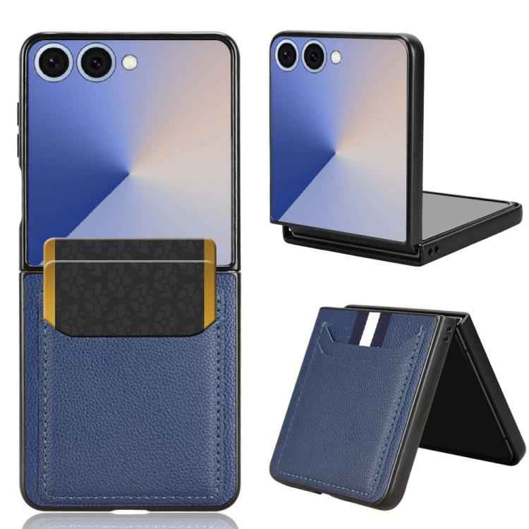 Litchi Texture Card Slots Back Cover Phone Case, For Samsung Galaxy Z Flip7 FE / Z Flip6, For Samsung Galaxy Z Fold7 5G, For Samsung Galaxy Z Flip7 5G, For Samsung Galaxy Z Fold6, For Samsung Galaxy Z Fold5, For Samsung Galaxy Z Flip5