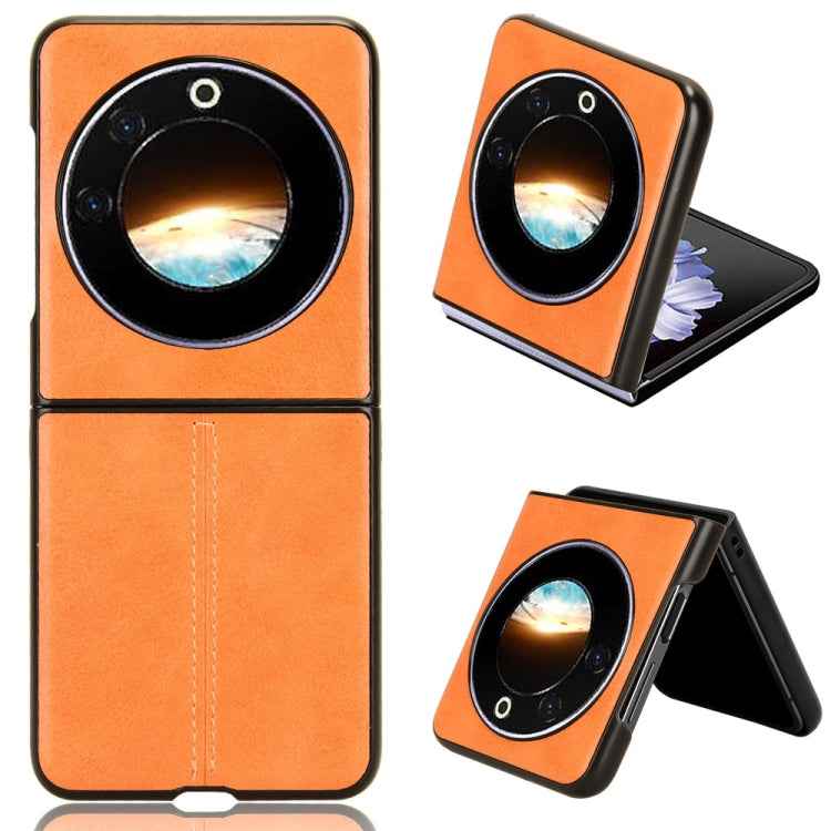 Cow Pattern Sewing Back Cover Phone Case, For Tecno Phantom V Flip2, For Tecno Phantom V Fold2, For Tecno Phantom V Flip, For Tecno Phantom V Fold