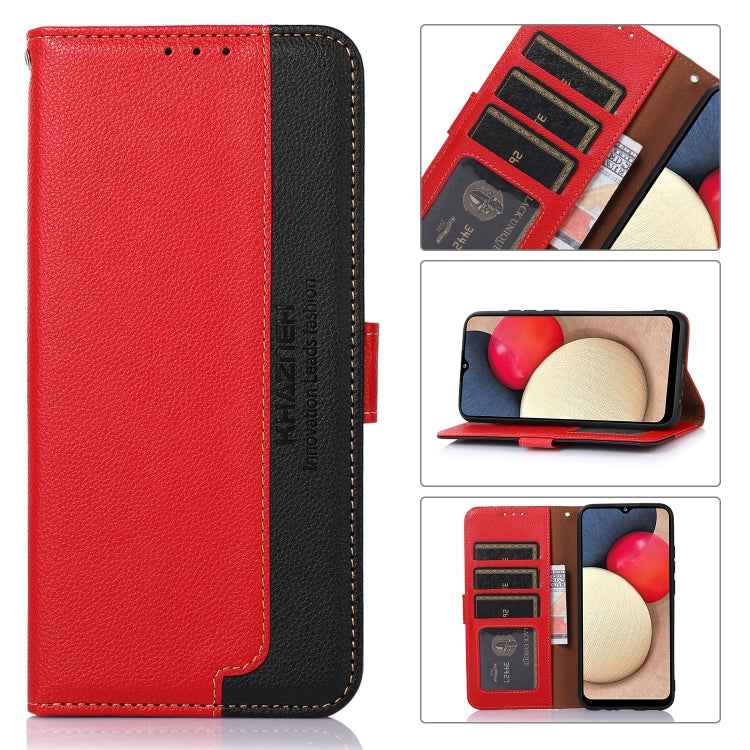 KHAZNEH Litchi Texture Leather RFID Phone Case, For OnePlus Nord 3 / Ace 2V