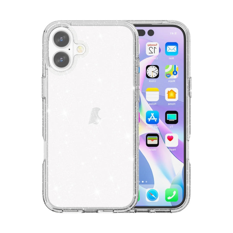 Shockproof Terminator Glitter Powder Phone Case, For iPhone 17e / 16e, For iPhone 16 Pro Max, For iPhone 16 Pro, For iPhone 16 Plus, For iPhone 16, For iPhone 15 Pro Max, For iPhone 15 Pro, For iPhone 15 Plus, For iPhone 15