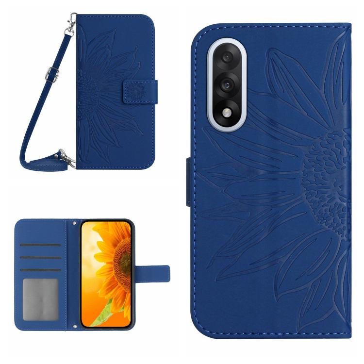 Skin Feel Sun Flower Embossed Leather Phone Case with Lanyard, For OnePlus Nord 6 5G, For OnePlus 15R, For OnePlus 15 5G, For OnePlus Nord 5 5G / Ace 5 Ultra