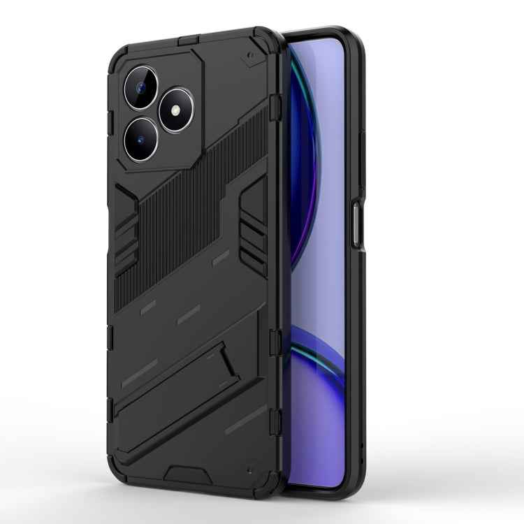 Punk Armor 2 in 1 PC + TPU Phone Case with Holder, For Realme 12 5G Global, For Realme 12+ 5G Global, For Realme 12 Pro 5G Global, For Realme C67 4G Global, For Realme 11 4G Global, For Realme C53 4G