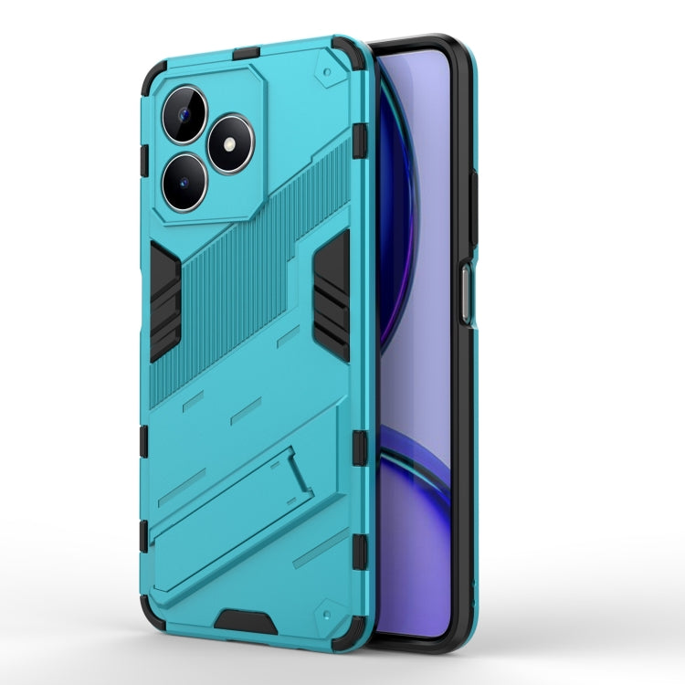 Punk Armor 2 in 1 PC + TPU Phone Case with Holder, For Realme 12 5G Global, For Realme 12+ 5G Global, For Realme 12 Pro 5G Global, For Realme C67 4G Global, For Realme 11 4G Global, For Realme C53 4G