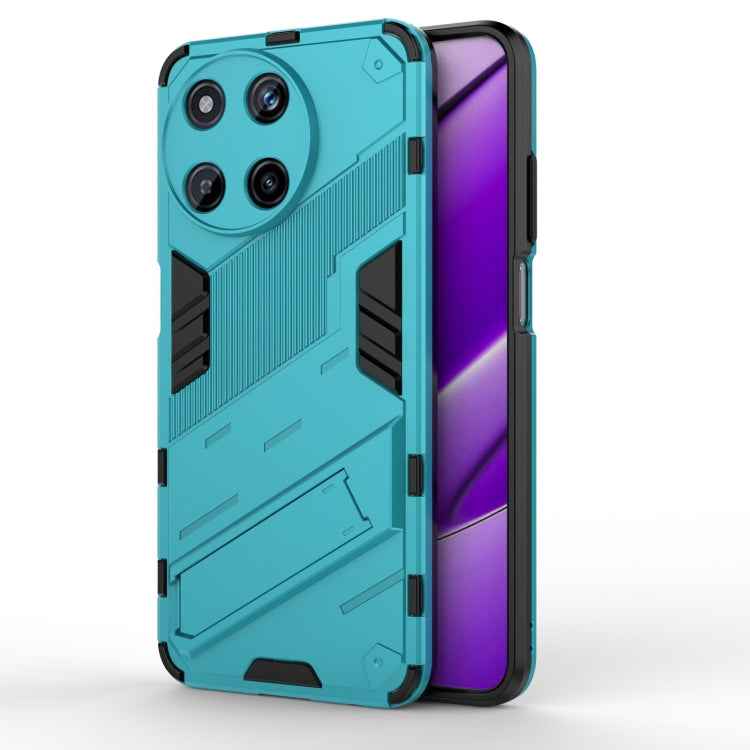 Punk Armor 2 in 1 PC + TPU Phone Case with Holder, For Realme 12 5G Global, For Realme 12+ 5G Global, For Realme 12 Pro 5G Global, For Realme C67 4G Global, For Realme 11 4G Global, For Realme C53 4G