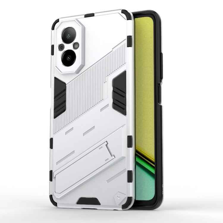 Punk Armor 2 in 1 PC + TPU Phone Case with Holder, For Realme 12 5G Global, For Realme 12+ 5G Global, For Realme 12 Pro 5G Global, For Realme C67 4G Global, For Realme 11 4G Global, For Realme C53 4G