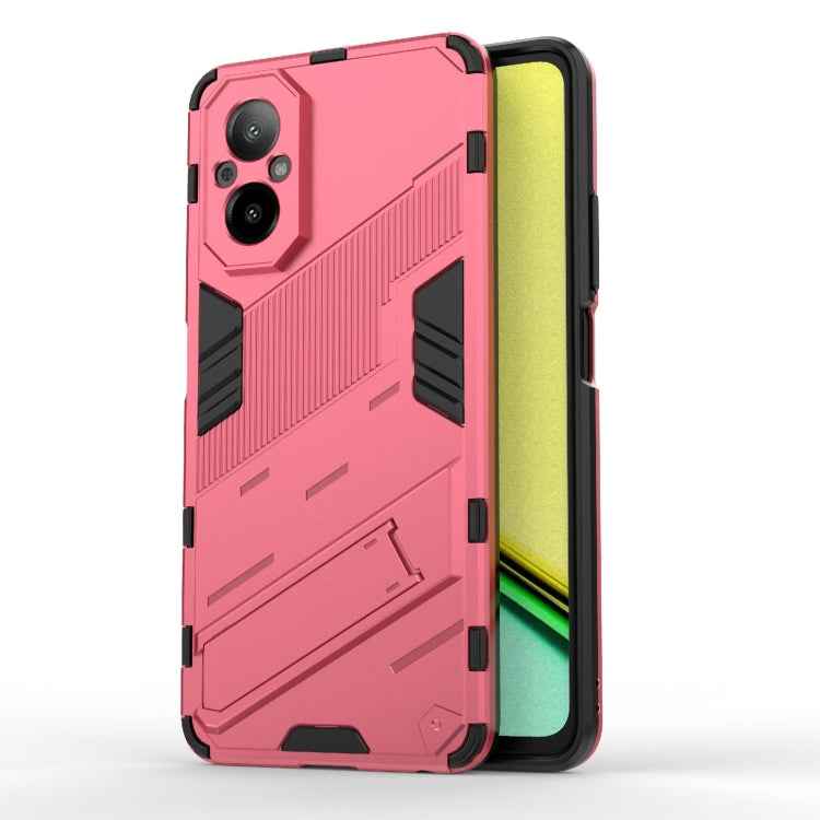 Punk Armor 2 in 1 PC + TPU Phone Case with Holder, For Realme 12 5G Global, For Realme 12+ 5G Global, For Realme 12 Pro 5G Global, For Realme C67 4G Global, For Realme 11 4G Global, For Realme C53 4G