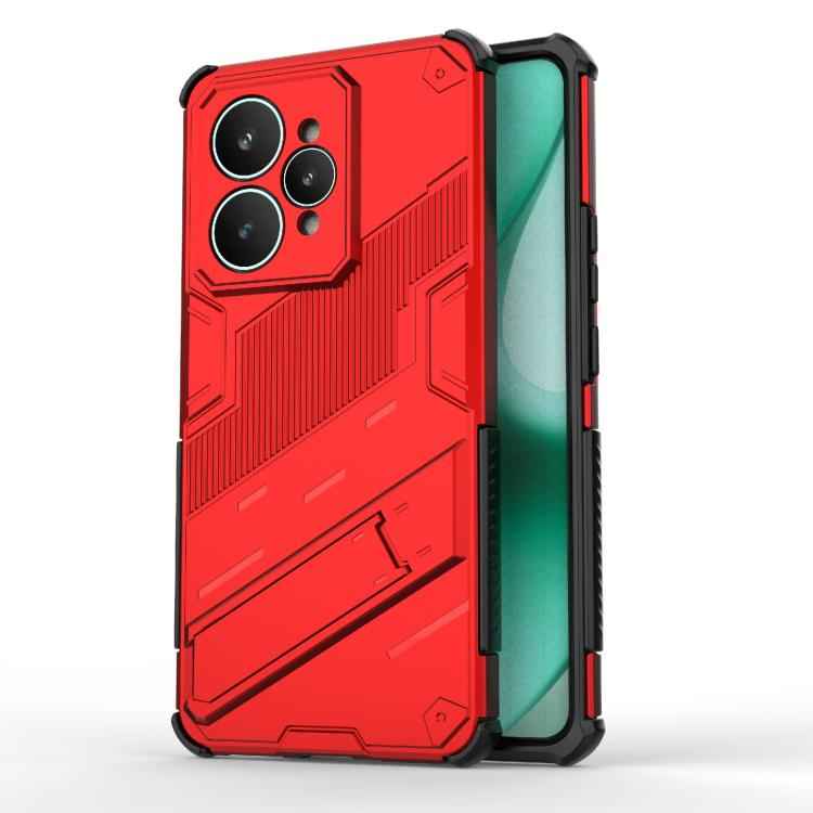 Punk Armor 2 in 1 PC + TPU Phone Case with Holder, For Realme 15 Pro 5G Global, For Realme 15 5G Global, For Realme 14 Pro+ 5G, For Realme 14 Pro 5G Global, For Realme 13 Pro 5G Global, For Realme C63 4G Global