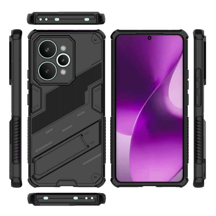 Punk Armor 2 in 1 PC + TPU Phone Case with Holder, For Realme 15 Pro 5G Global, For Realme 15 5G Global, For Realme 14 Pro+ 5G, For Realme 14 Pro 5G Global, For Realme 13 Pro 5G Global, For Realme C63 4G Global