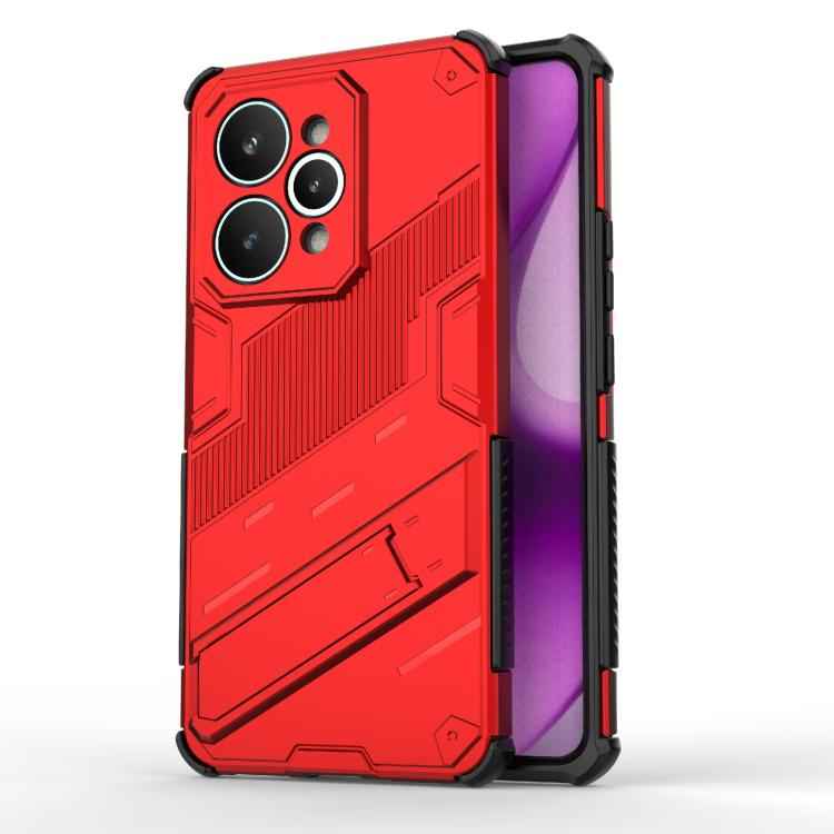 Punk Armor 2 in 1 PC + TPU Phone Case with Holder, For Realme 15 Pro 5G Global, For Realme 15 5G Global, For Realme 14 Pro+ 5G, For Realme 14 Pro 5G Global, For Realme 13 Pro 5G Global, For Realme C63 4G Global