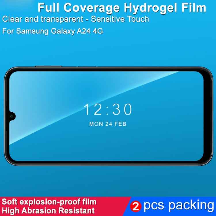 imak Curved Full Screen Hydrogel Film Front Protector, For Samsung Galaxy A24 4G, For Samsung Galaxy A25 5G, For Samsung Galaxy A14 4G / 5G