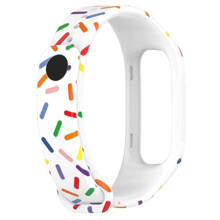 Sports Rainbow Dots Silicone Watch Band, For OPPO Band