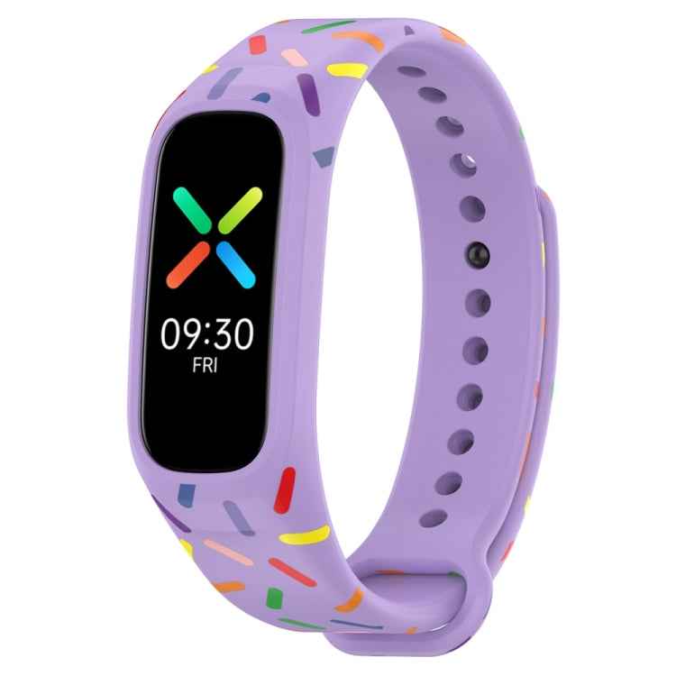 Sports Rainbow Dots Silicone Watch Band, For OPPO Band