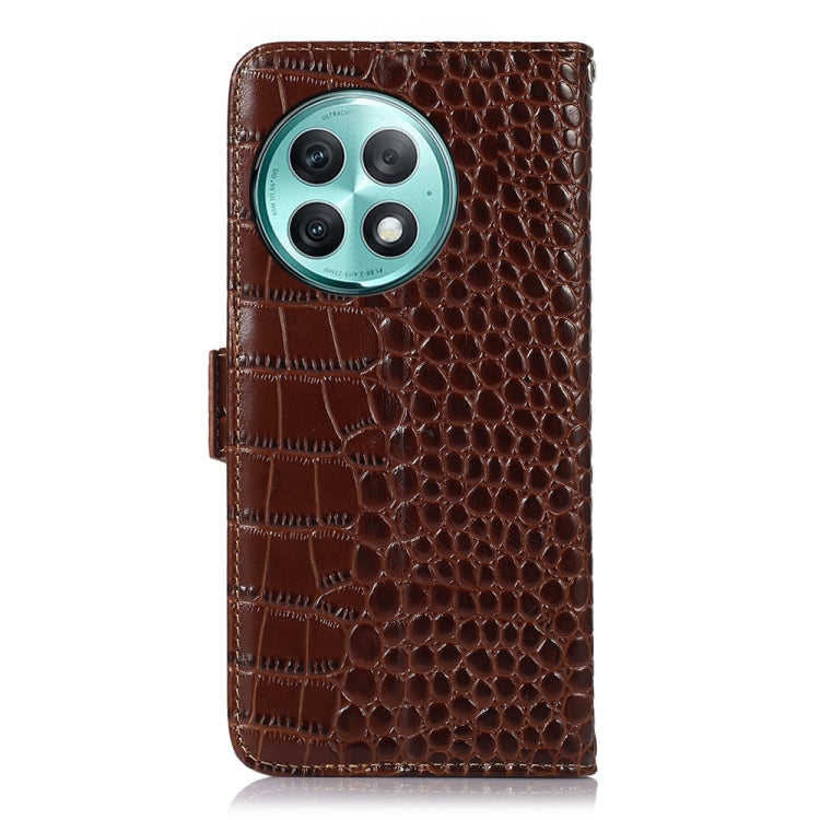 Crocodile Top Layer Cowhide Leather Phone Case, For OnePlus Ace 2 Pro, For OnePlus Nord CE3 5G, For OnePlus Nord 3 / Ace 2V