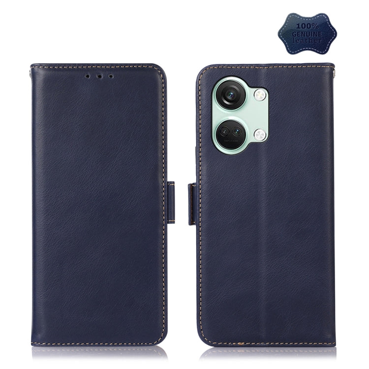 Magnetic Crazy Horse Texture Genuine Leather RFID Phone Case, For OnePlus Nord CE3 5G, For OnePlus Nord 3 / Ace 2V