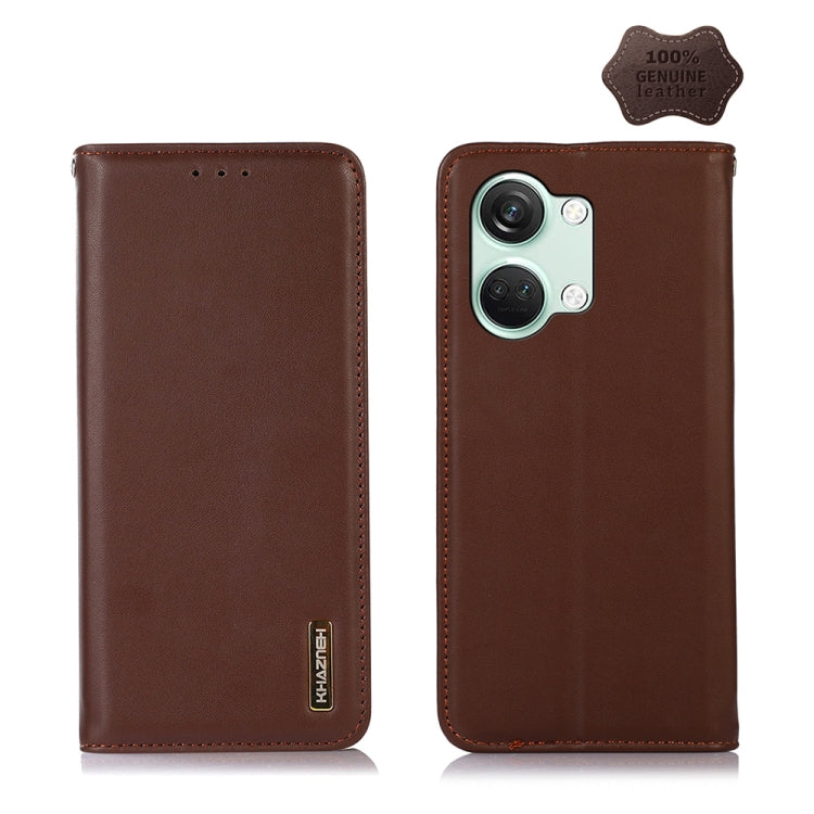 KHAZNEH Nappa Top Layer Cowhide Leather Phone Case, For OnePlus Nord CE3 5G, For OnePlus Nord 3 / Ace 2V