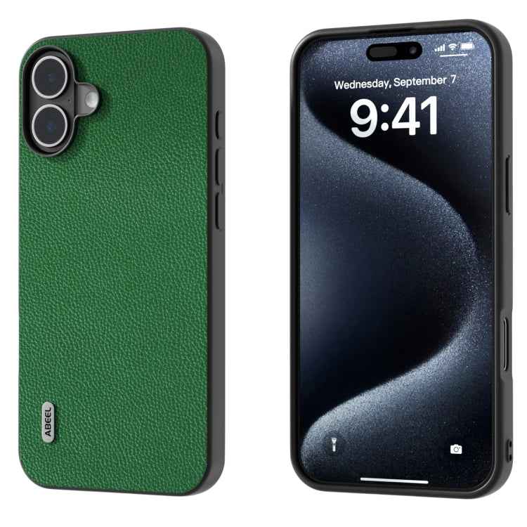 ABEEL Black Edge Genuine Leather Mino Phone Case