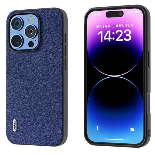 ABEEL Black Edge Genuine Leather Mino Phone Case