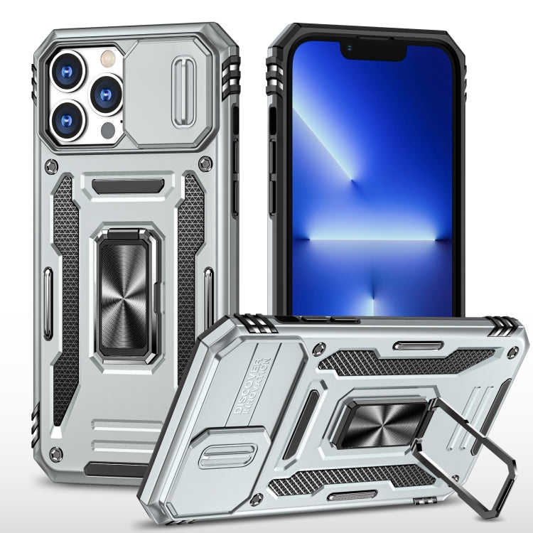Armor PC + TPU Camera Shield Phone Case, For iPhone 16 Pro, For iPhone 16 Plus, For iPhone 16, For iPhone 15 Pro Max, For iPhone 15 Pro, For iPhone 15 Plus