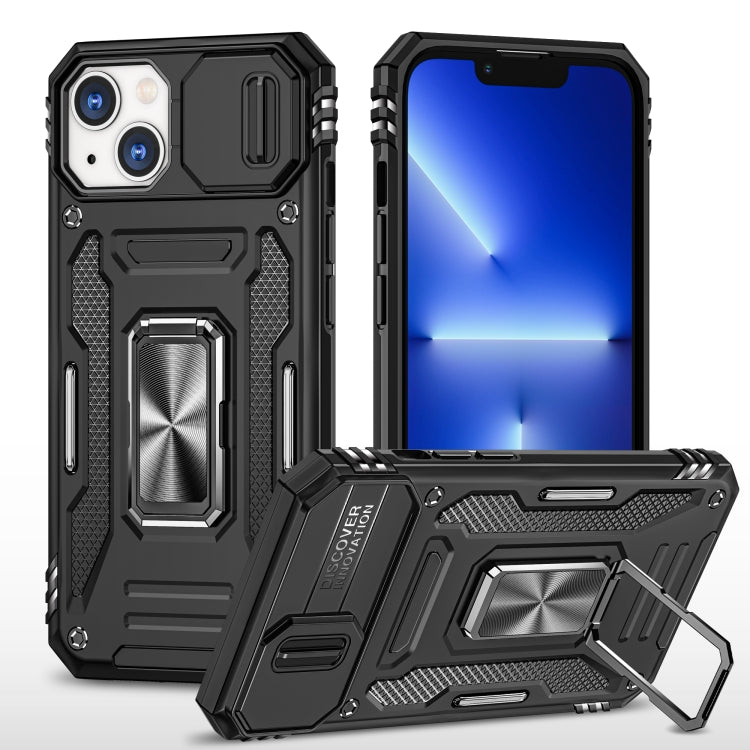 Armor PC + TPU Camera Shield Phone Case, For iPhone 16 Pro, For iPhone 16 Plus, For iPhone 16, For iPhone 15 Pro Max, For iPhone 15 Pro, For iPhone 15 Plus