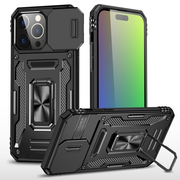 Armor PC + TPU Camera Shield Phone Case, For iPhone 18 Pro / 17 Pro, For iPhone 18 Pro Max / 17 Pro Max, For iPhone 17e / 16e, For iPhone 17, For iPhone Air, For iPhone 16 Pro Max