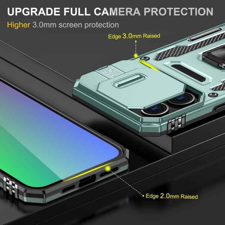 Armor PC + TPU Camera Shield Phone Case, For iPhone 16 Pro, For iPhone 16 Plus, For iPhone 16, For iPhone 15 Pro Max, For iPhone 15 Pro, For iPhone 15 Plus