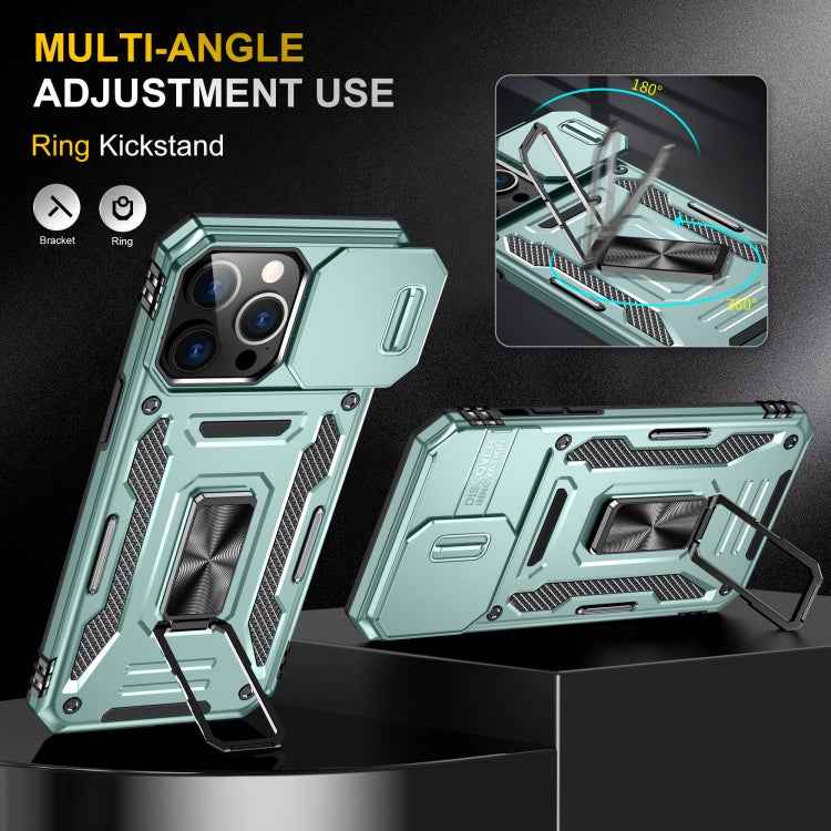 Armor PC + TPU Camera Shield Phone Case, For iPhone 16 Pro, For iPhone 16 Plus, For iPhone 16, For iPhone 15 Pro Max, For iPhone 15 Pro, For iPhone 15 Plus