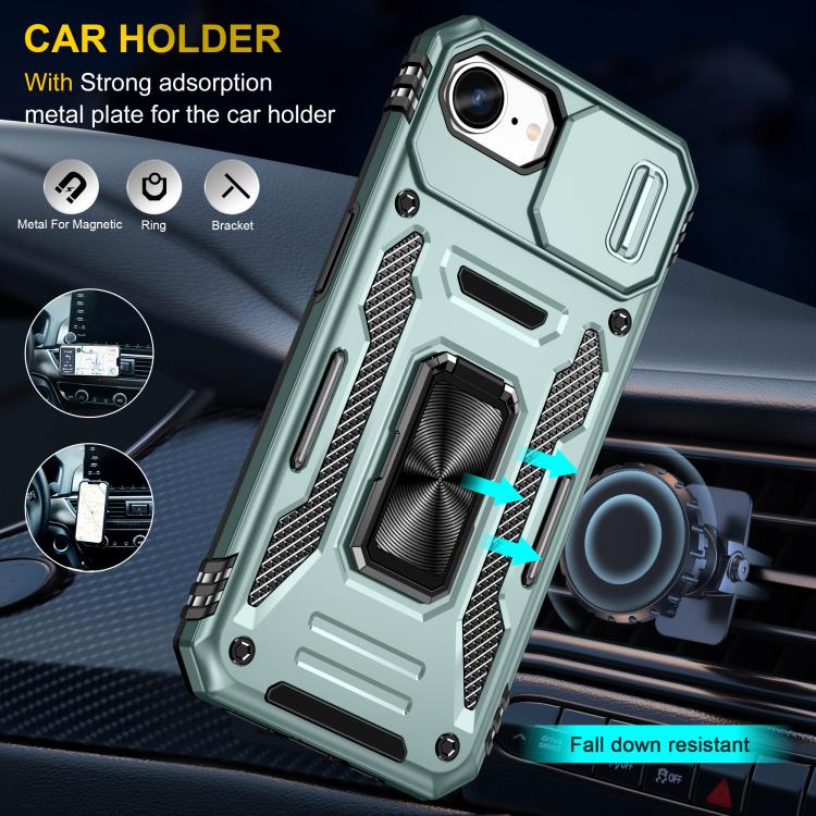 Armor PC + TPU Camera Shield Phone Case, For iPhone 17e / 16e, For iPhone 17 Pro Max, For iPhone 17 Pro, For iPhone 17, For iPhone Air, For iPhone 16 Pro Max