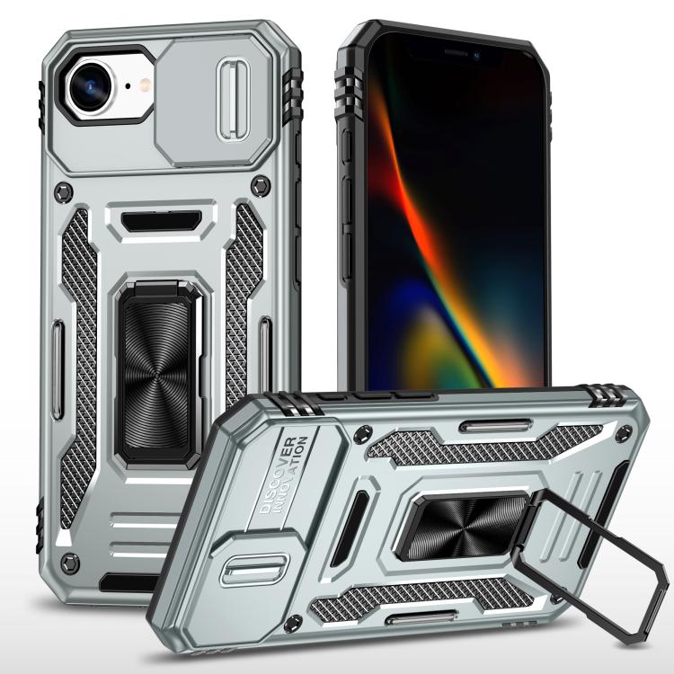 Armor PC + TPU Camera Shield Phone Case, For iPhone 18 Pro / 17 Pro, For iPhone 18 Pro Max / 17 Pro Max, For iPhone 17e / 16e, For iPhone 17, For iPhone Air, For iPhone 16 Pro Max