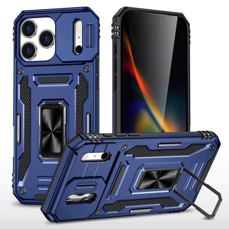 Armor PC + TPU Camera Shield Phone Case, For iPhone 17e / 16e, For iPhone 17 Pro Max, For iPhone 17 Pro, For iPhone 17, For iPhone Air, For iPhone 16 Pro Max