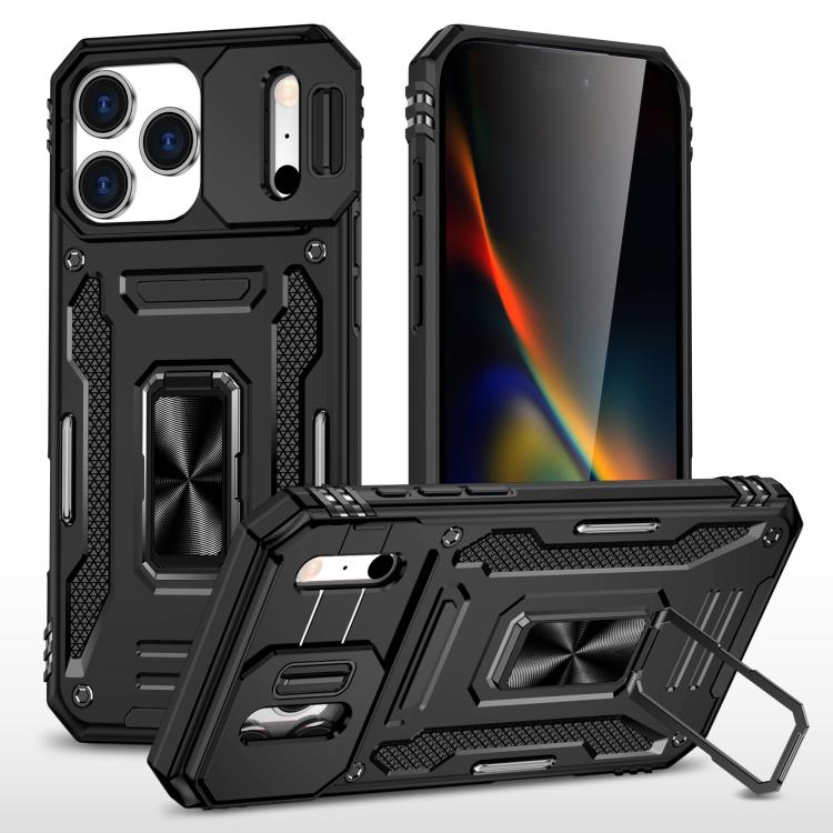 Armor PC + TPU Camera Shield Phone Case, For iPhone 17e / 16e, For iPhone 17 Pro Max, For iPhone 17 Pro, For iPhone 17, For iPhone Air, For iPhone 16 Pro Max