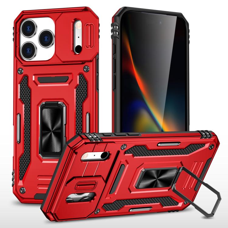 Armor PC + TPU Camera Shield Phone Case, For iPhone 17e / 16e, For iPhone 17 Pro Max, For iPhone 17 Pro, For iPhone 17, For iPhone Air, For iPhone 16 Pro Max