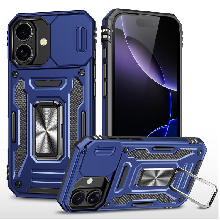 Armor PC + TPU Camera Shield Phone Case, For iPhone 18 Pro / 17 Pro, For iPhone 18 Pro Max / 17 Pro Max, For iPhone 17e / 16e, For iPhone 17, For iPhone Air, For iPhone 16 Pro Max