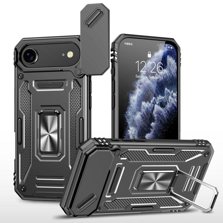 Armor PC + TPU Camera Shield Phone Case, For iPhone 18 Pro / 17 Pro, For iPhone 18 Pro Max / 17 Pro Max, For iPhone 17e / 16e, For iPhone 17, For iPhone Air, For iPhone 16 Pro Max