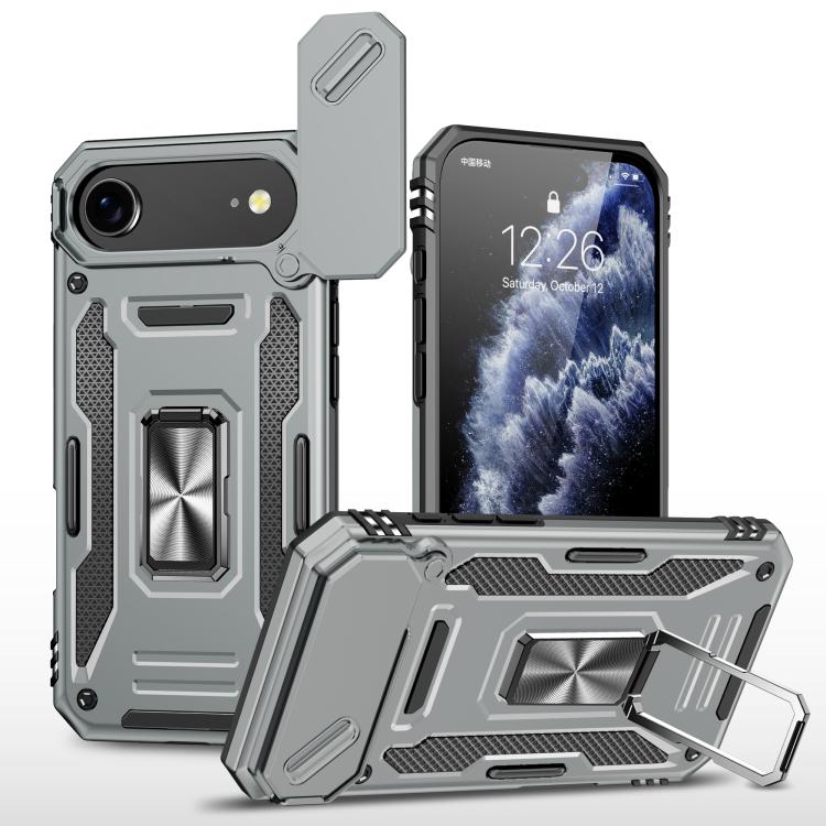 Armor PC + TPU Camera Shield Phone Case, For iPhone 18 Pro / 17 Pro, For iPhone 18 Pro Max / 17 Pro Max, For iPhone 17e / 16e, For iPhone 17, For iPhone Air, For iPhone 16 Pro Max