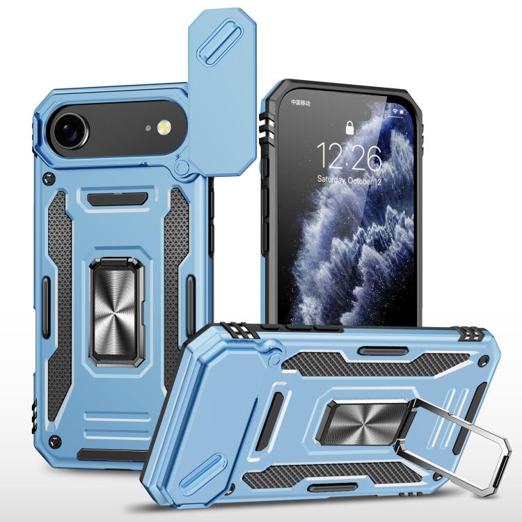 Armor PC + TPU Camera Shield Phone Case, For iPhone 18 Pro / 17 Pro, For iPhone 18 Pro Max / 17 Pro Max, For iPhone 17e / 16e, For iPhone 17, For iPhone Air, For iPhone 16 Pro Max