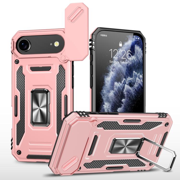 Armor PC + TPU Camera Shield Phone Case, For iPhone 18 Pro / 17 Pro, For iPhone 18 Pro Max / 17 Pro Max, For iPhone 17e / 16e, For iPhone 17, For iPhone Air, For iPhone 16 Pro Max