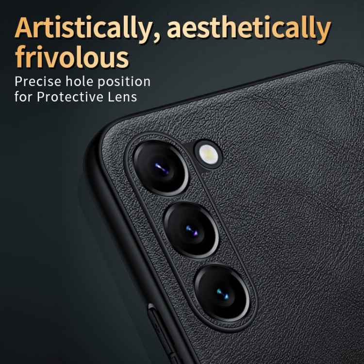 SULADA Shockproof TPU Hybrid Handmade Leather Phone Case, For Samsung Galaxy S23 5G