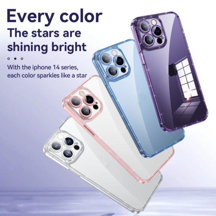 SULADA Glittery TPU + Tempered Glass Phone Case, For iPhone 14 Plus, For iPhone 14, For iPhone 14 Pro, For iPhone 14 Pro Max