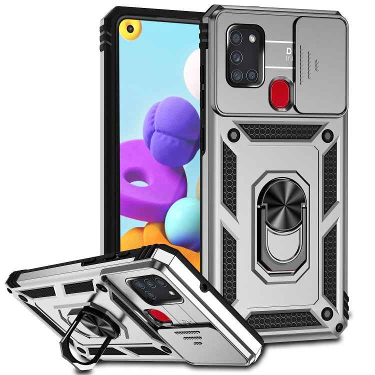 Sliding Camshield Holder Phone Case, For Samsung Galaxy A42 5G, For Samsung Galaxy Note20 Ultra, For Samsung Galaxy Note20, For Samsung Galaxy A21s, For Samsung Galaxy S20 Ultra, For Samsung Galaxy S20