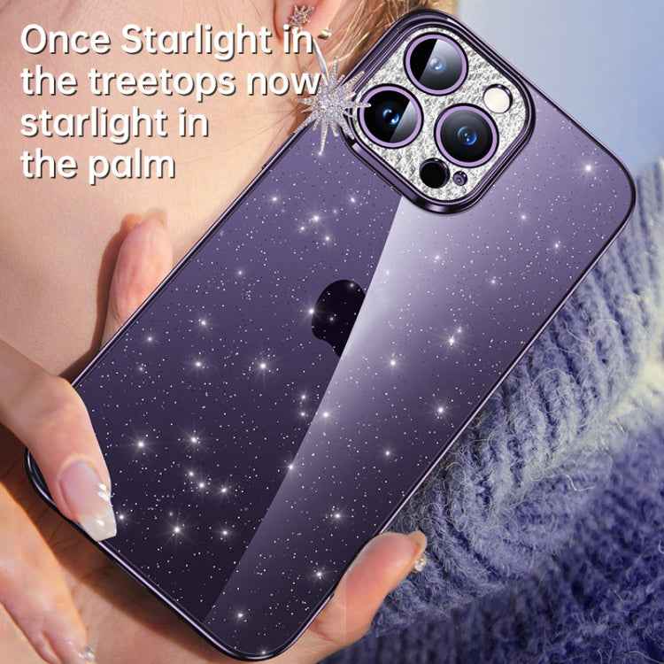 SULADA Electroplated Transparent Glittery TPU Phone Case