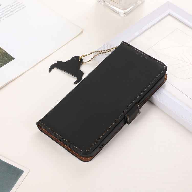 Genuine Leather Magnetic RFID Leather Phone Case