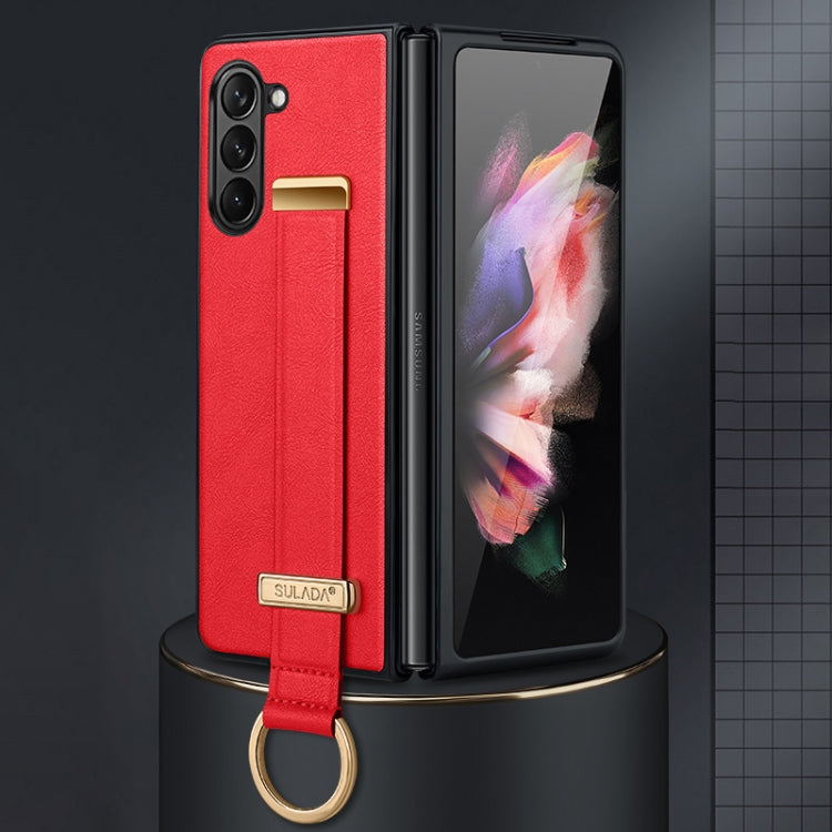 SULADA PC Hybrid Leather Texture Skin Feel Shockproof Phone Case, For Samsung Galaxy Z Flip7 FE / Flip6, For Samsung Galaxy Z Fold6, For Samsung Galaxy Z Fold5, For Samsung Galaxy Flip5