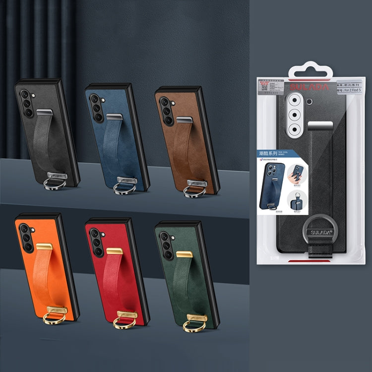 SULADA PC Hybrid Leather Texture Skin Feel Shockproof Phone Case, For Samsung Galaxy Z Flip7 FE / Flip6, For Samsung Galaxy Z Fold6, For Samsung Galaxy Z Fold5, For Samsung Galaxy Flip5