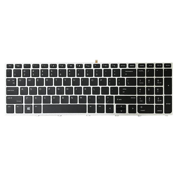 Silver Frame US Version Laptop Backlight Keyboard
