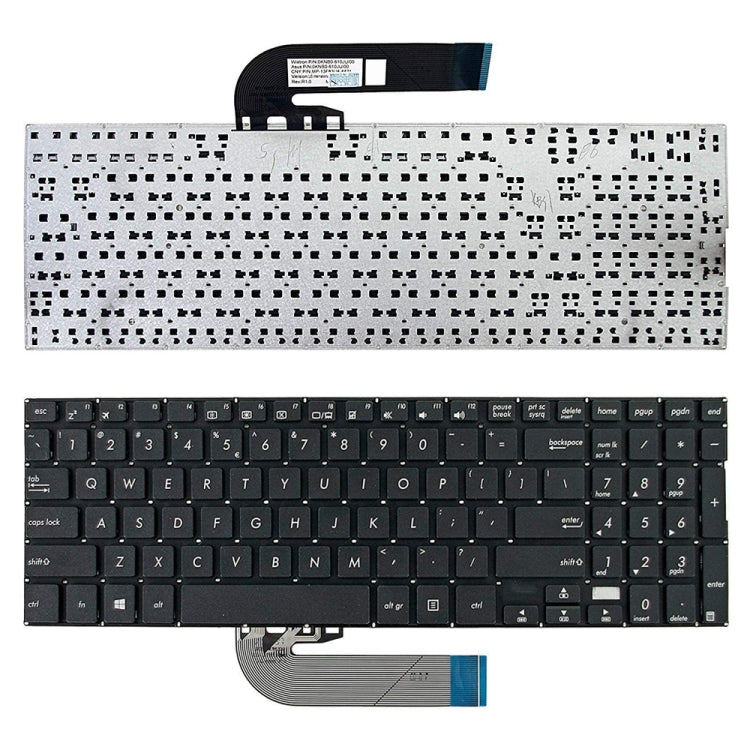Clavier pour ordinateur portable version américaine, pour ASUS TP500, TP500L, TP500LA/LB, TP500LN, pour ASUS X553, pour ASUS X540