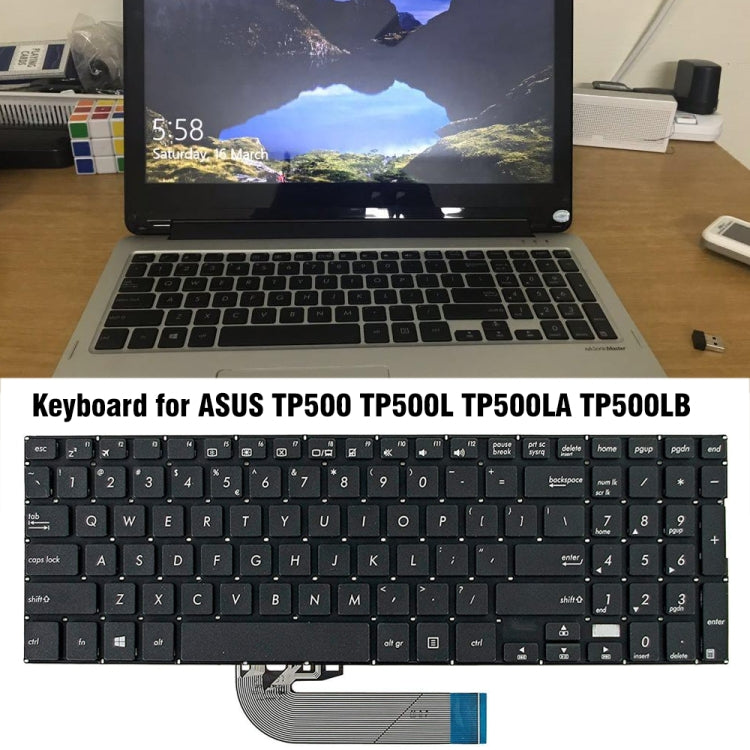 Clavier pour ordinateur portable version américaine, pour ASUS TP500, TP500L, TP500LA/LB, TP500LN, pour ASUS X553, pour ASUS X540