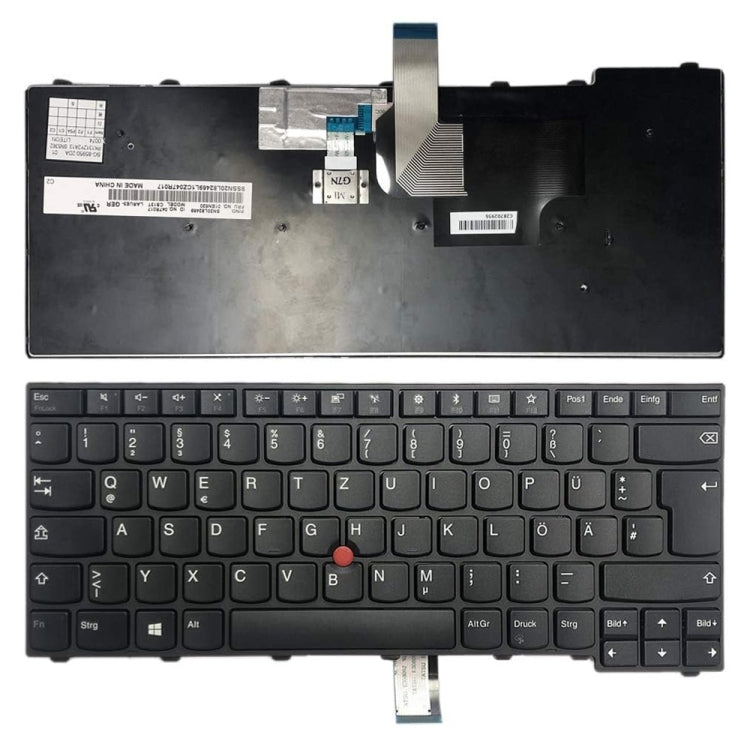 German Version Laptop Keyboard