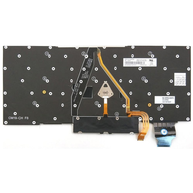 Clavier rétroéclairé pour ordinateur portable Lenovo ThinkPad X1 Carbon 8e génération 2020, version américaine